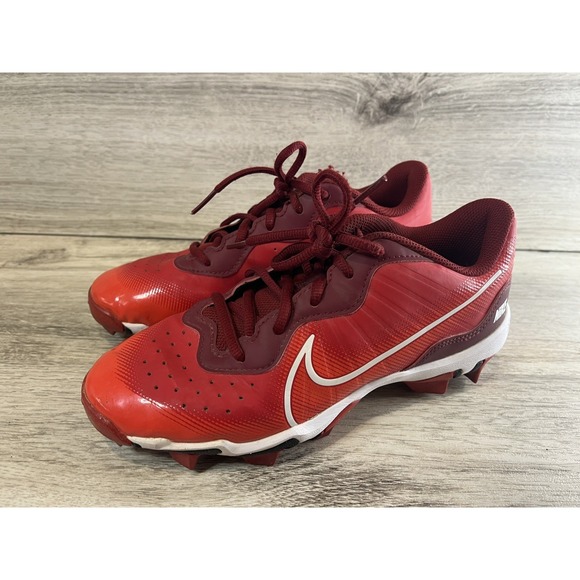 Nike Alpha Huarache 4 Keystone Red Baseball Cleats SIze 5.5Y DJ6525-616 - Picture 2 of 8